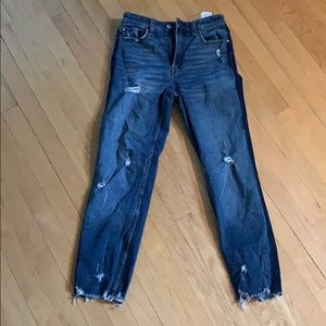 Simone High Rose Ankle Straight Jeans
